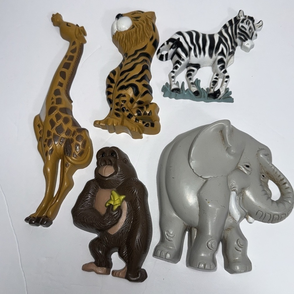 Burwood Products 3354-1 thru 5 Jungle Safari Zoo- giraffe, elephant & more .1